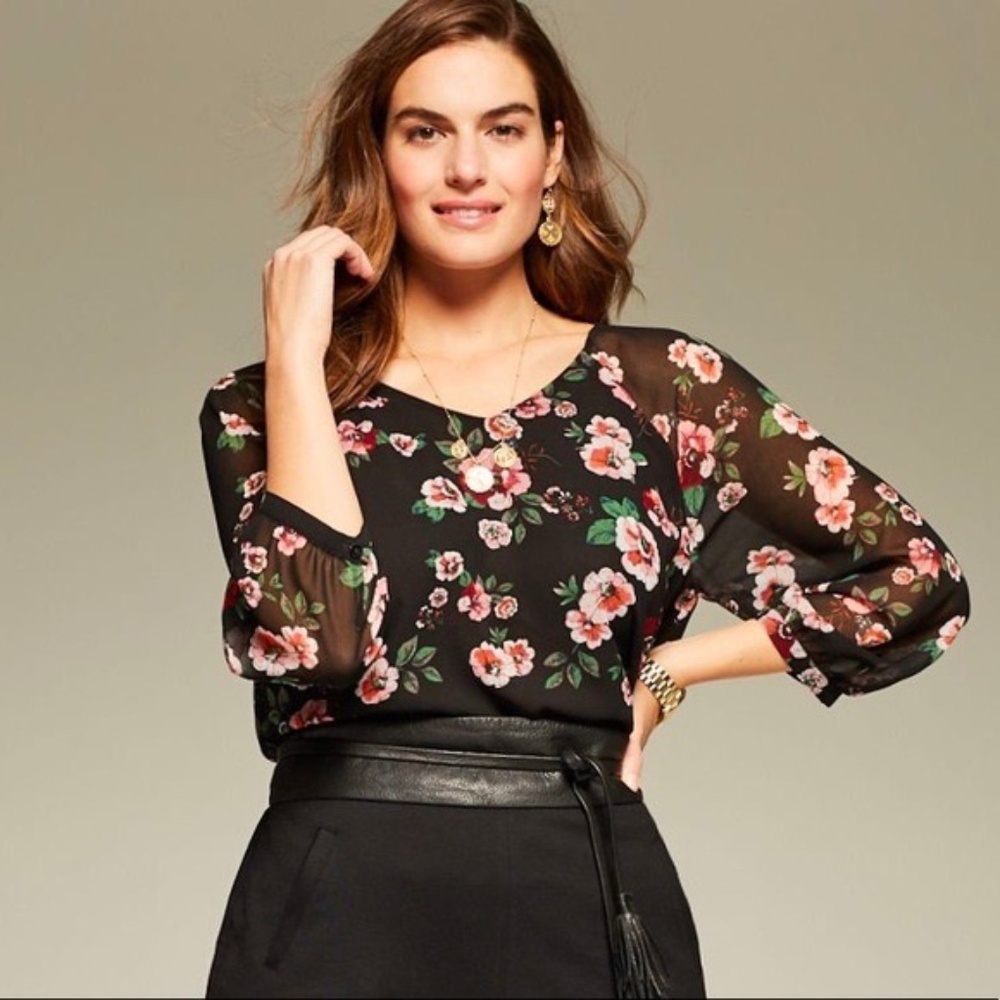 Cabi Garden Blouse Style 3595 Medium
